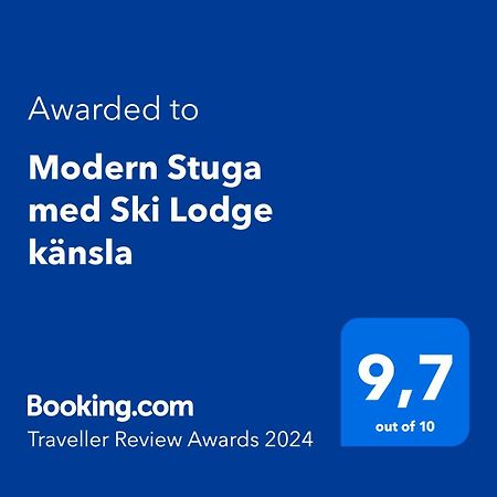 Modern Stuga Med Ski Lodge Kaensla Jarvso Exterior photo