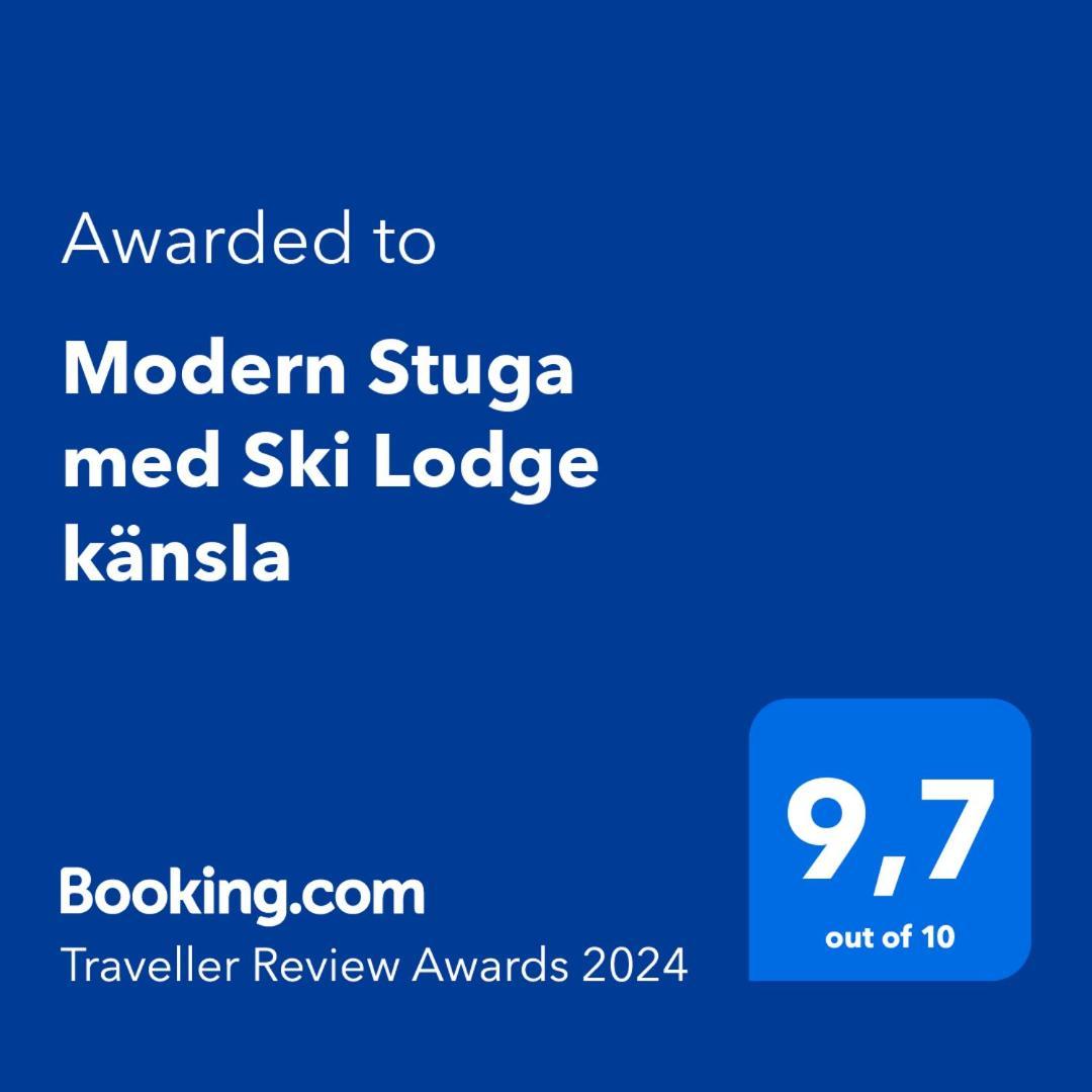 Modern Stuga Med Ski Lodge Kaensla Jarvso Exterior photo